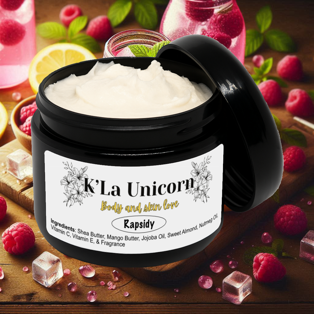 Rapsidy Whipped Shea Butter – Raspberry & Lemon : 8 oz | Made with natural ingredients