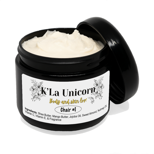 Chair #1 Whipped Shea Butter – Bay Rum, Sandalwood, & Patchouli Size: 8 oz | Made with natural ingredients