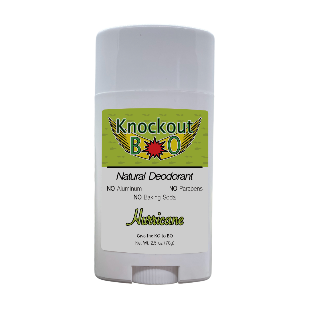 Hurricane - Natural Deodorant – Lime & Bergamot | Aluminum-Free, Plant-Based Odor Protection (2.5 oz)