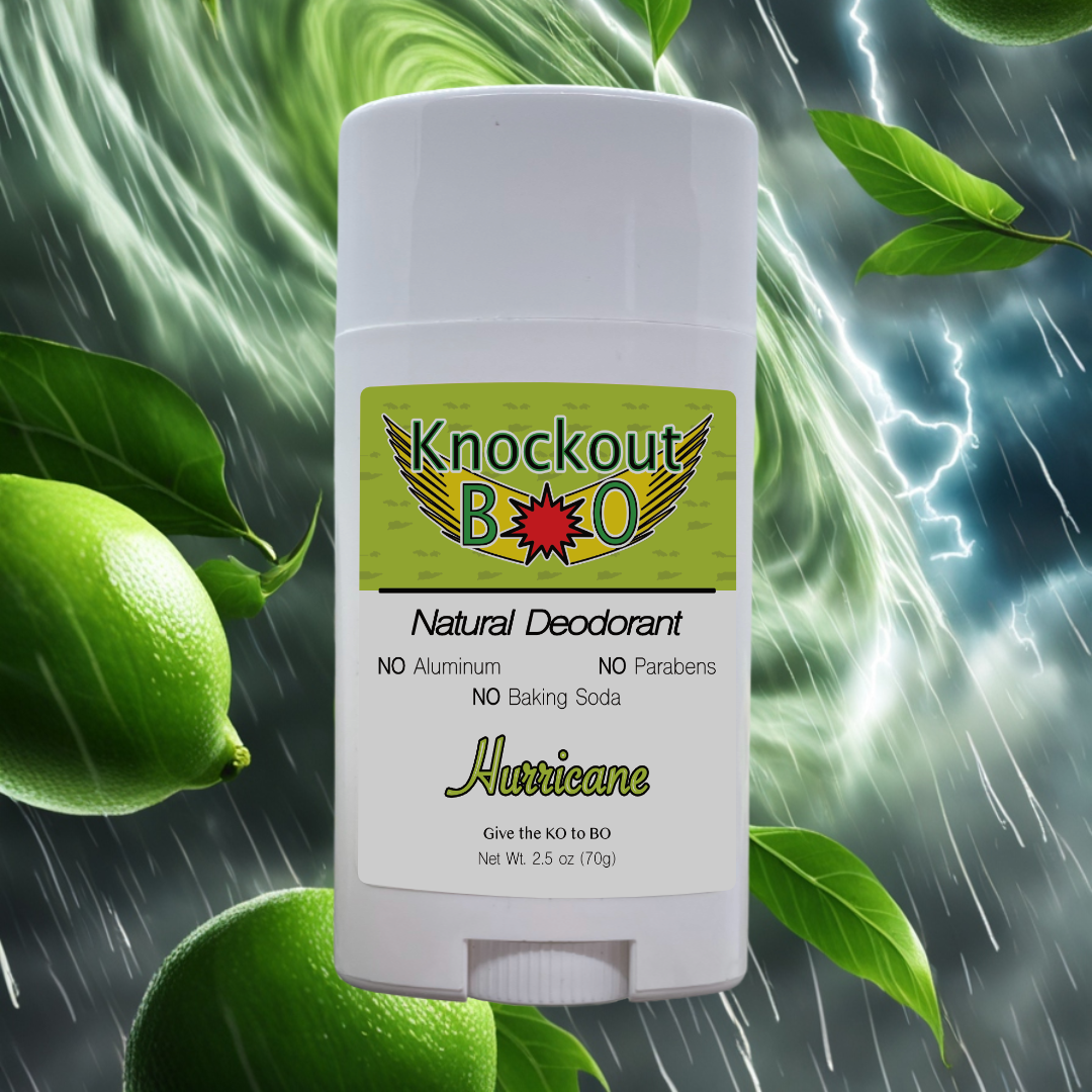 Hurricane - Natural Deodorant – Lime & Bergamot | Aluminum-Free, Plant-Based Odor Protection (2.5 oz)