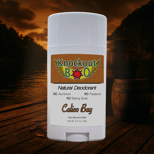 Calico Bay - Natural Deodorant – Tobacco & Rum | Aluminum-Free, Plant-Based Odor Protection (2.5 oz)