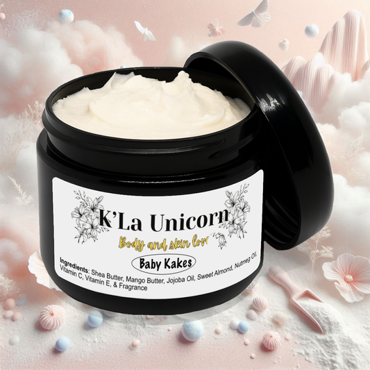 Baby Kakes Whipped Shea Butter – Baby Powder Size: 8 oz | Made with natural ingredients